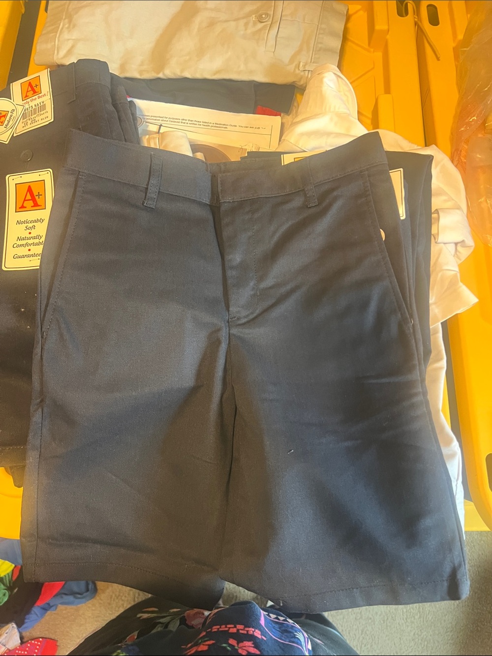 A+ Ellen Navy Blue Kids Uniform Shorts